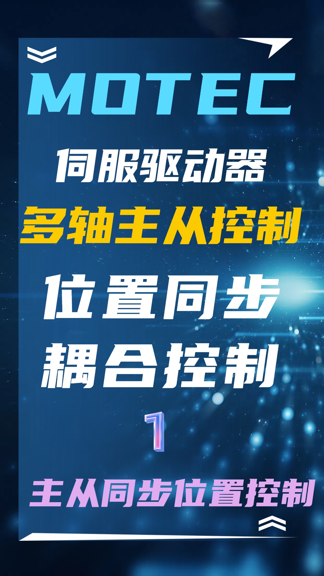 MOTEC伺服驱动器多轴主从控制位置同步耦合控制（1）的图片