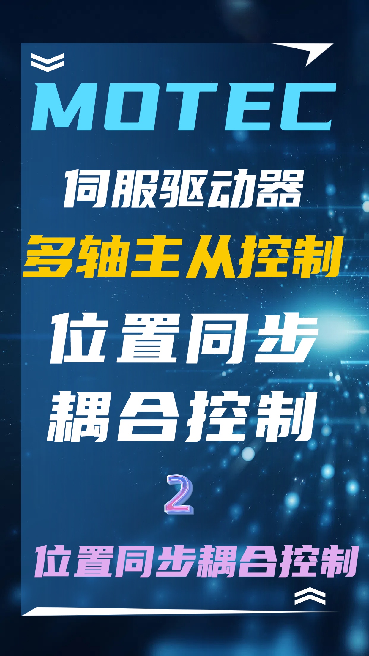 MOTEC伺服驱动器多轴主从控制位置同步耦合控制（2）的图片